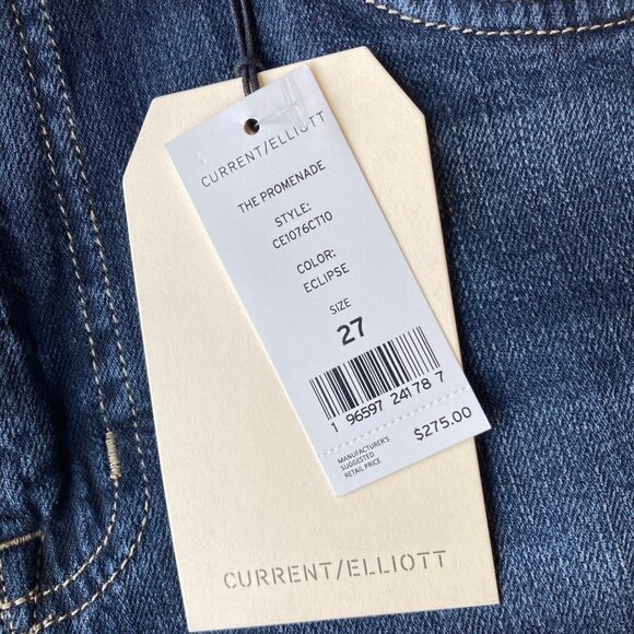 Current/Elliott The Promenade Bootcut Jeans Women's 27 Eclipse NWT - Picture 4 of 9